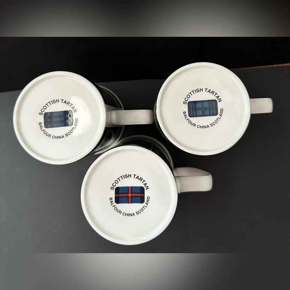 Scottish Tarten Coffee Mugs - Picture 3 of 6